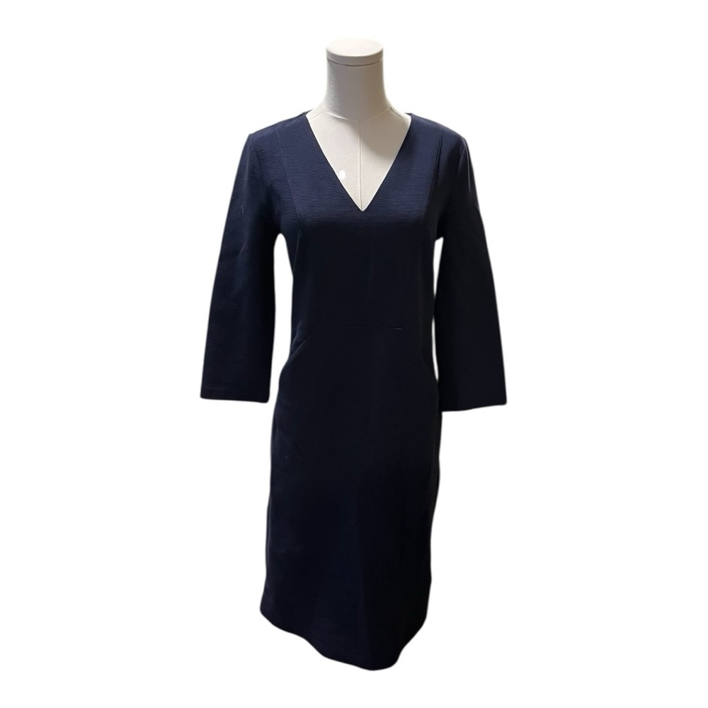 Boden Navy Blue‎ Bronte Ottoman Dress Size 6L
